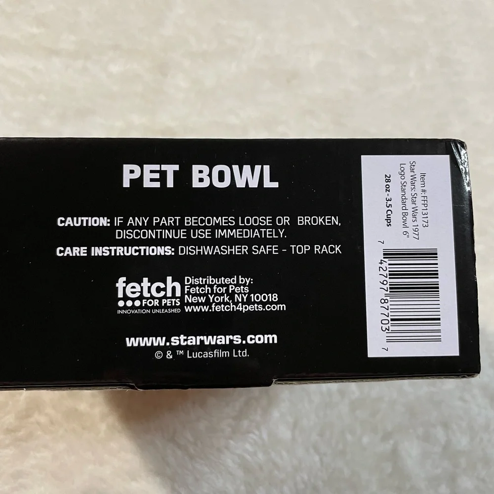 Star Wars Pet Bowl 3.5cups -28 OZ Bowl